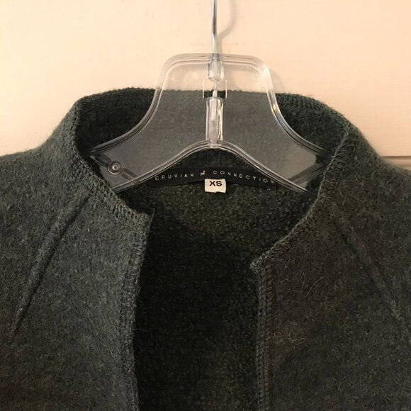 Peruvian Connection | Green Alpaca-Wool Jacket - Picture 2 of 14